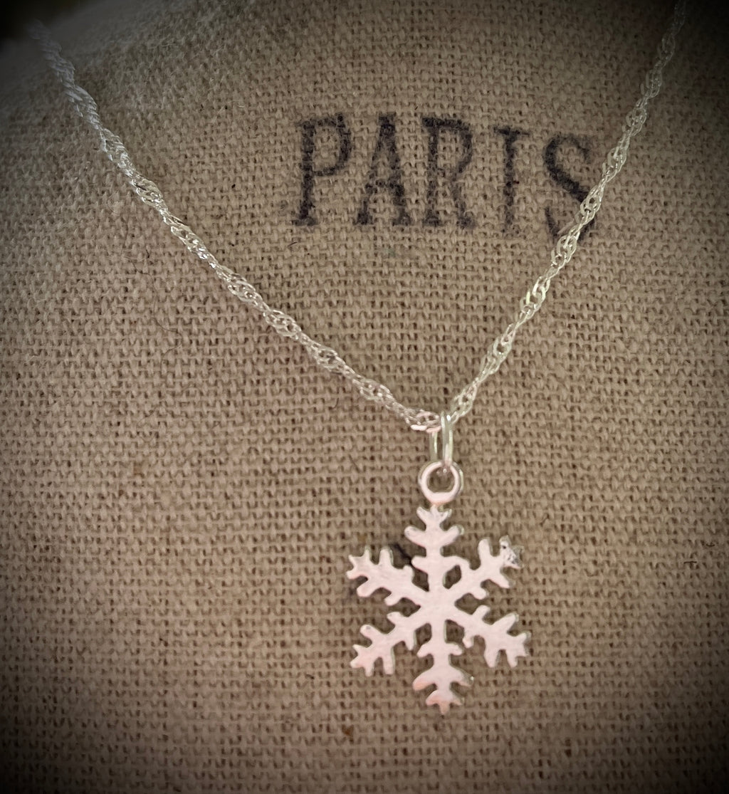 Sterling Silver Snowflake Necklace